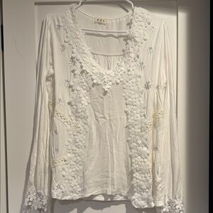 POL Women's Floral Embroidered Blouse